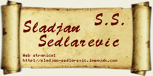 Slađan Sedlarević vizit kartica